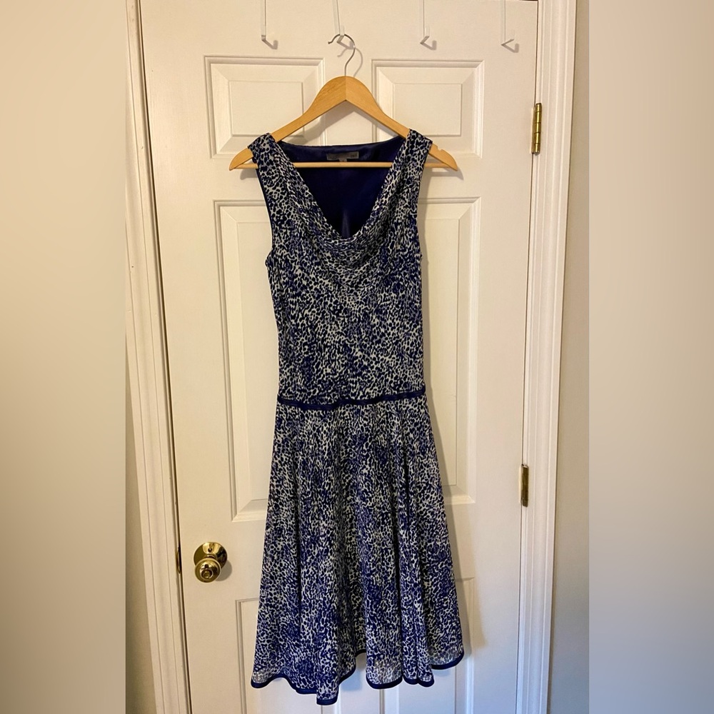 Bicé Drop Waist Cowl Neck Dress